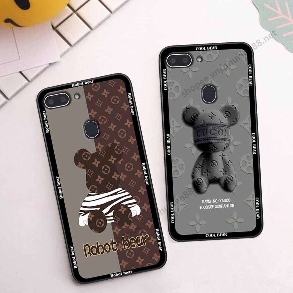 Ốp Realme 1 / 2 bear, k@ws thương hiệu phong cách ốp lưng thời trang cao cấp