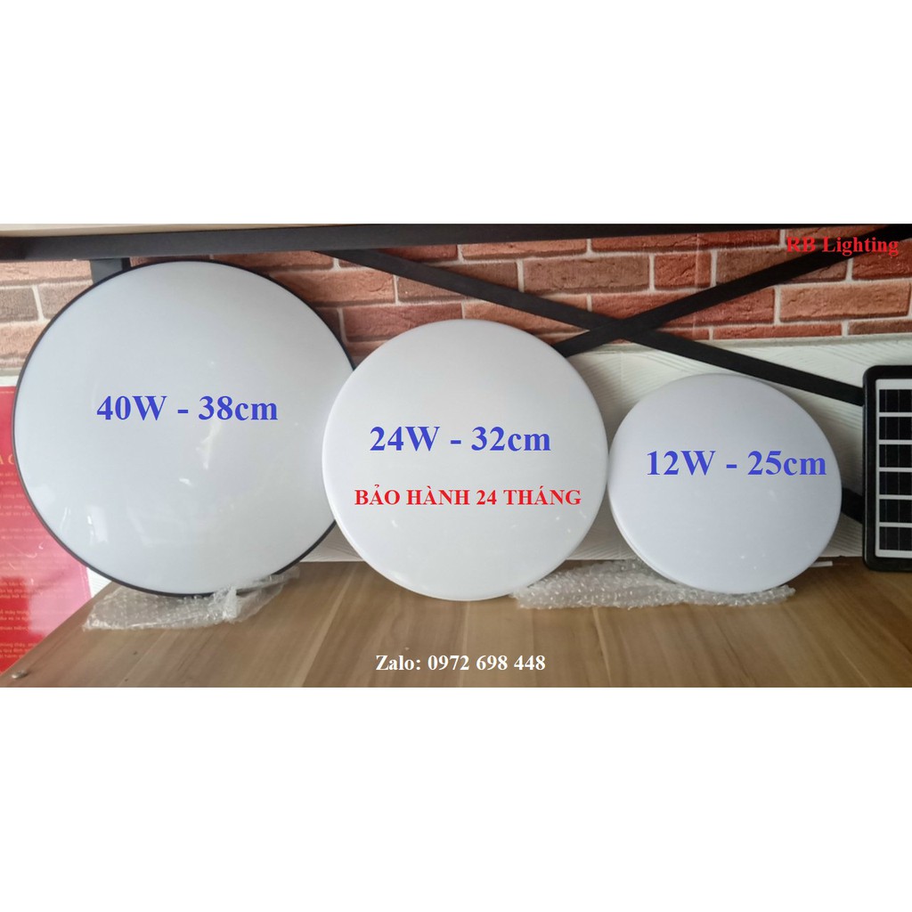 Đèn ốp trần tràn viền 40W - 38CM, 18w - 25cm, 30w - 32cm siêu sáng (Rẻ - Bền - Đẹp)