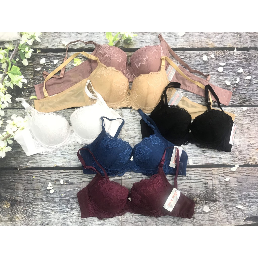 Áo lót nữ không đệm big size, áo kéo ngực ren có gọng Thái Lan Sister hood 719, Leblur | BigBuy360 - bigbuy360.vn