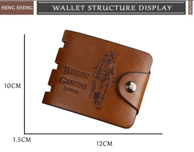 Ví Nam Da Bò Cao Bồi Bailini