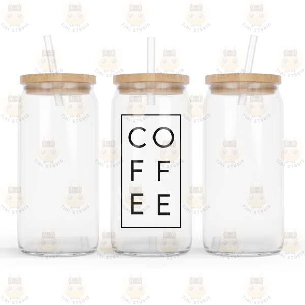 Bình Thủy Tinh Trong Suốt Hình Coffee - Tỉ Mỉ Studio - Mã 2507CG