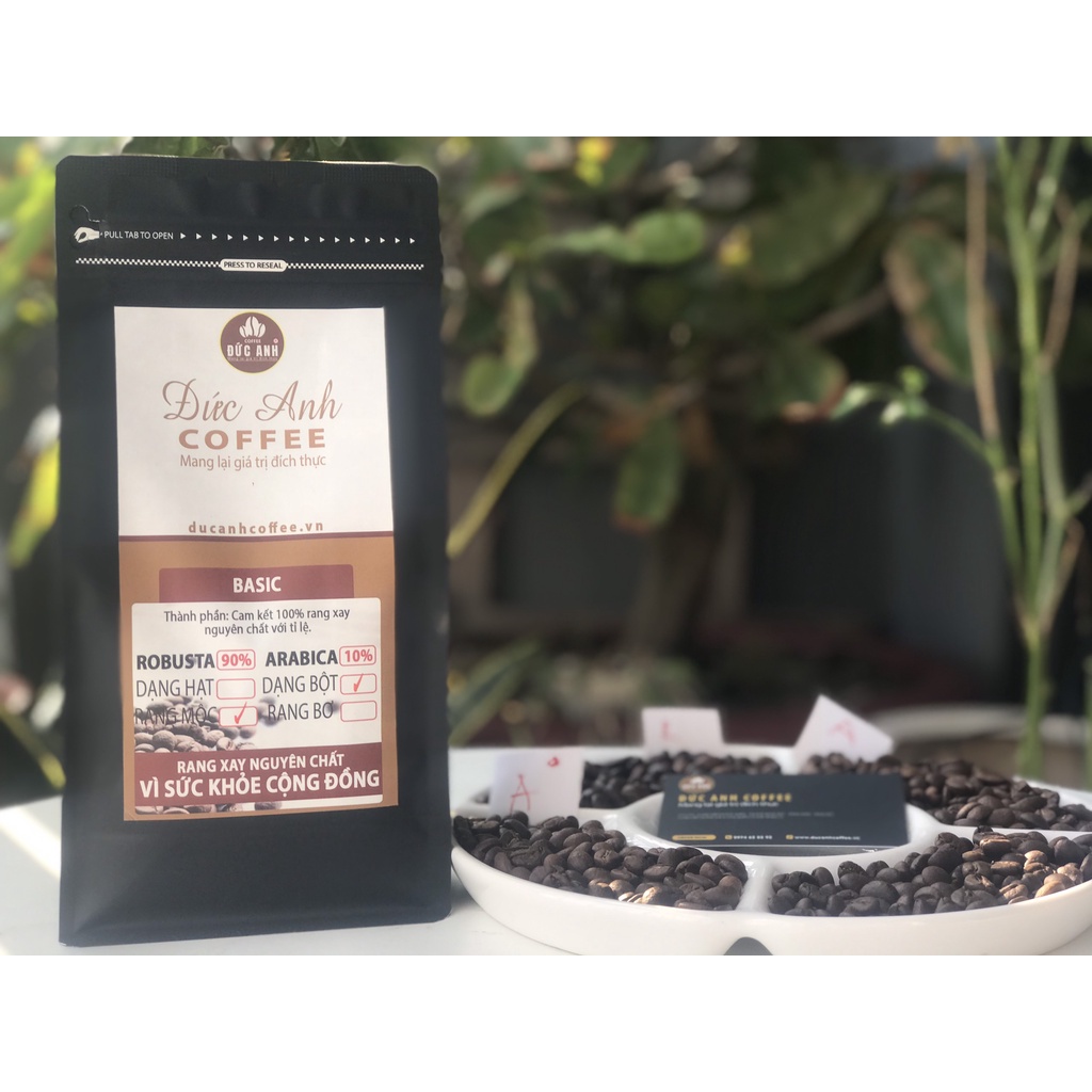 1kg Cà phê pha PHIN dạng BỘT tỉ lệ 9:1 ( 90% Robusta + 10% Arabica) - Đức Anh Coffee- Cà phê RANG MỘC