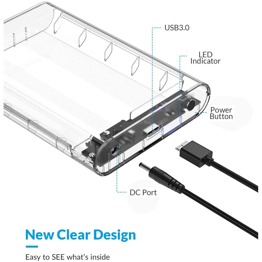 Vỏ Ổ Cứng Orico 3139u3 Hdd 3.5 Usb3.0 Sang Sata3.0 Tương Thích Với Hdd 2.5 3.5 Hỗ Trợ Uasp 10tb Chất Lượng Cao