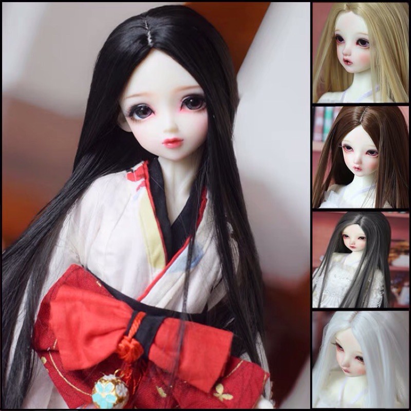 tóc thẳng không mái mềm mượt cho bjd 1/3