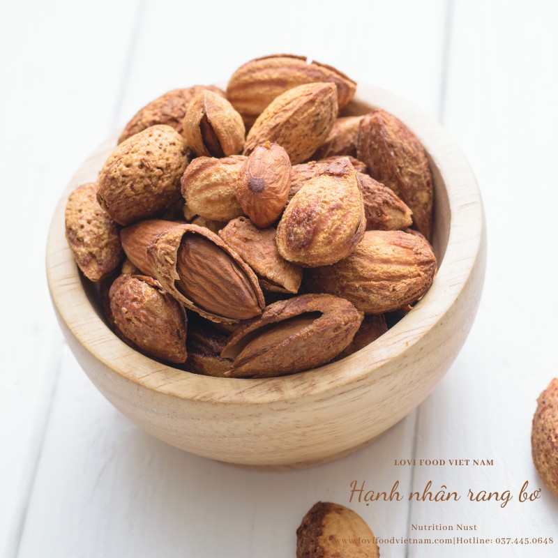 HẠNH NHÂN RANG BƠ MỸ - 500gram HẠT CAO CẤP nhập khẩu trực tiếp từ California Mỹ - Lovi Food Việt Nam | BigBuy360 - bigbuy360.vn