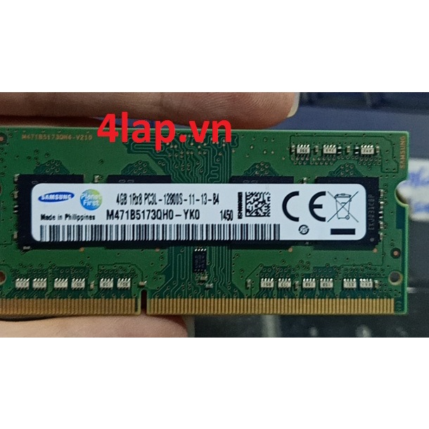 Bán Ram laptop 4gb DDR3L (PC3L) hoặc DDR3 (PC3) Samsung, Hynik, Kingston hàng Zin tháo máy