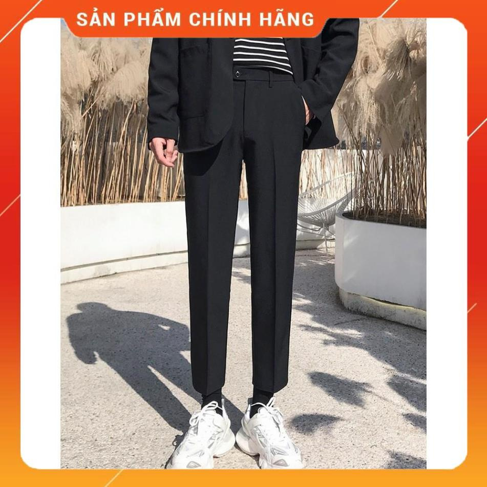 Quần âu nam ống rộng co giãn, quần tây dáng Baggy phong cách Hàn Quốc - Q21