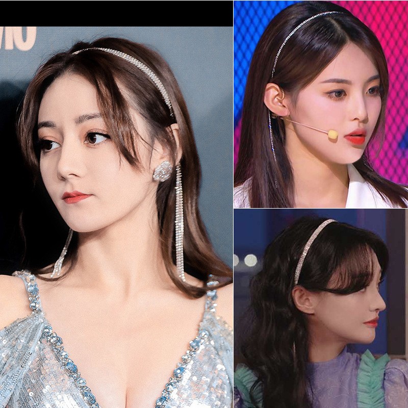 Băng Đô Giả Bông Tai Tua Rua Đính Đá Thời Trang