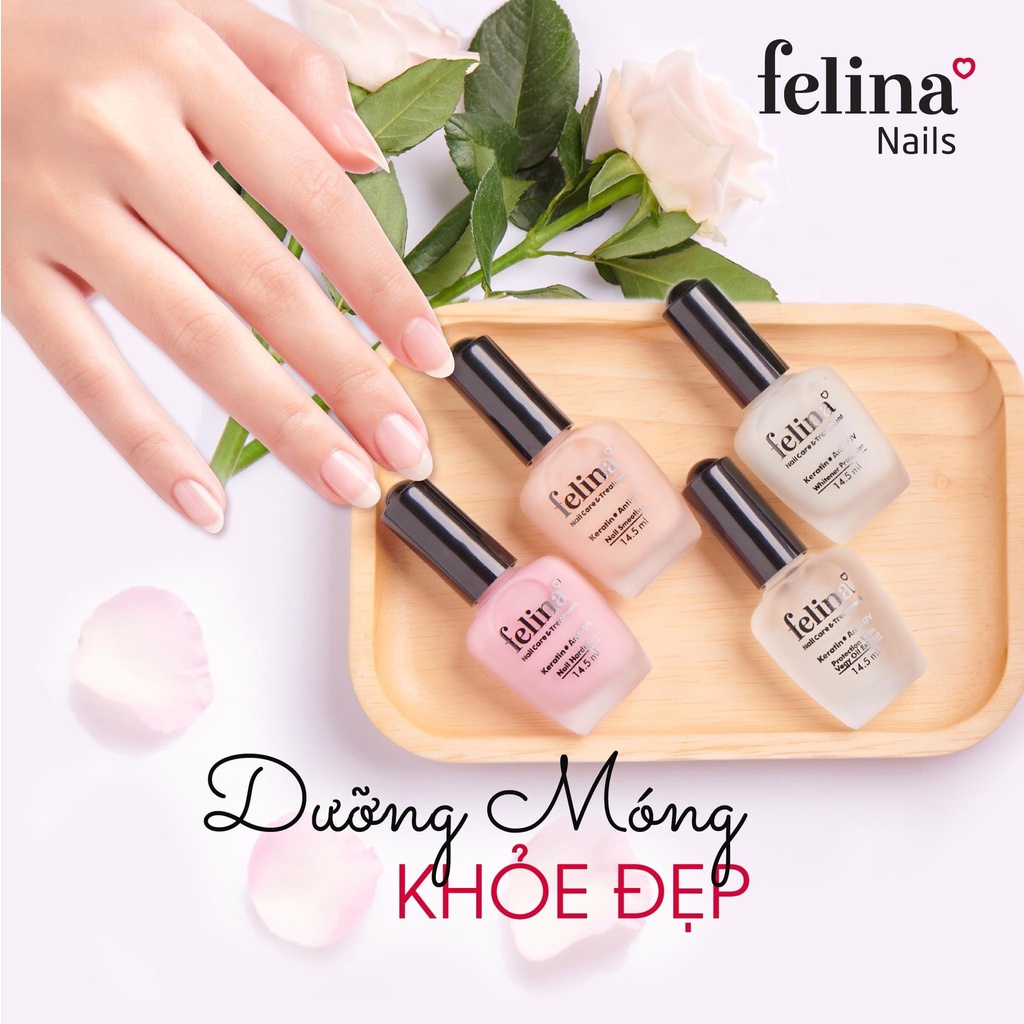 Sơn Dưỡng cứng móng, nền móng, trắng móng, phẳng móng FELINA 14.5ml