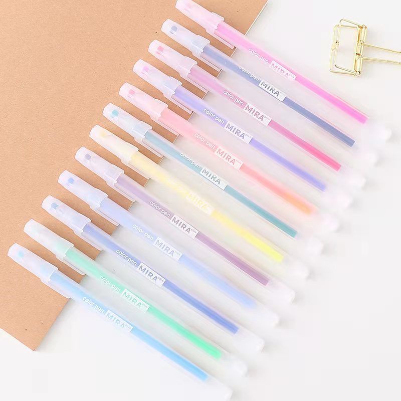 Bút Mực Gel Nhiều Màu Sắc Phong Cách Hàn Quốc Đơn Giản