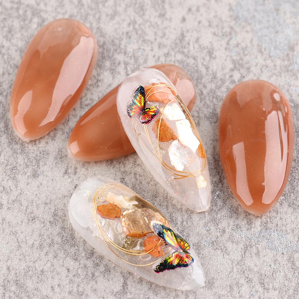Hình Dán Móng Tay 3D Ánh Kim Ngọc Trai / Vỏ Sò Siêu Mỏng Cho Nữ