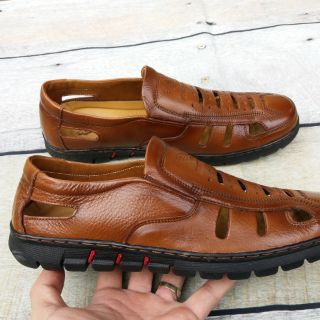 Giày lười rọ nam  da bò mềm mại