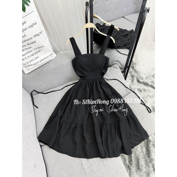 Đầm 2 dây khoéc eo cực tôn dáng <52kg _Mã 272( Ảnh shop chụp thật 100% ) | BigBuy360 - bigbuy360.vn