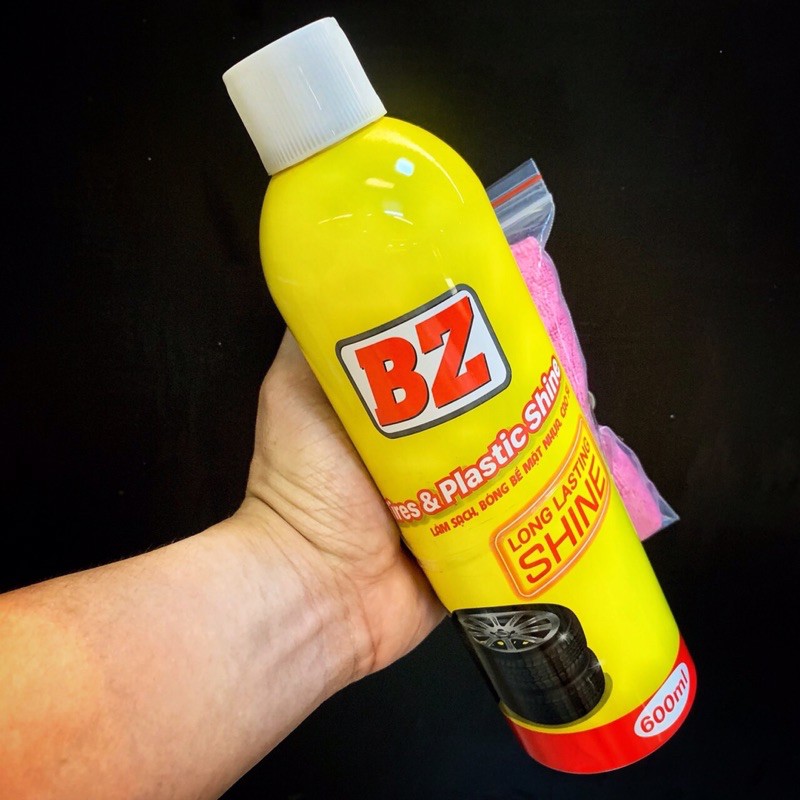 BZ Phục Hồi Nhựa Nhám Chai Lớn Tặng Kèm Khăn 3M