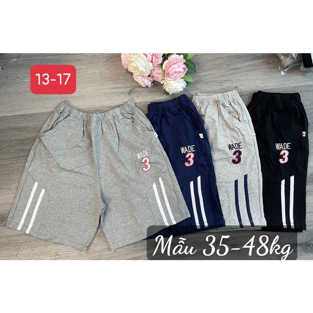 {Rẻ Vô Địch } Quần Đùi (18-50kg) Cotton Size Đại Chun mềm co giãn 4 chiều xuất dư