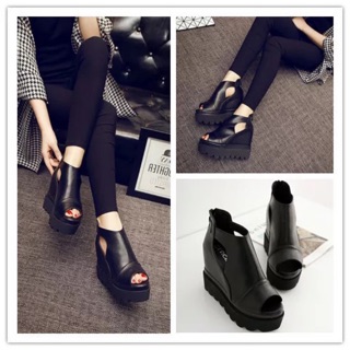 [ Hàng order 5 ngày] boot nữ cổ ngắn đế xuồng cao cấp