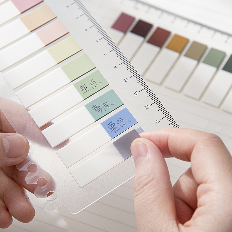 Bộ 200 tờ giấy ghi chú hình lá cờ màu Neon