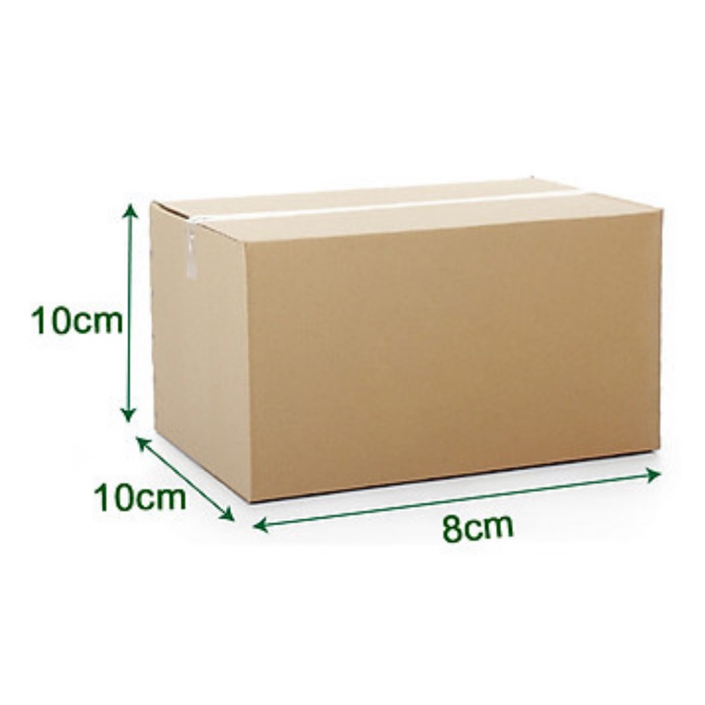 Hộp Carton 10 x 10 x 8 cm đóng hàng bìa carton 3 lớp đóng hộp quà bán sỉ lẻ nhiều kích cỡ khác nhau