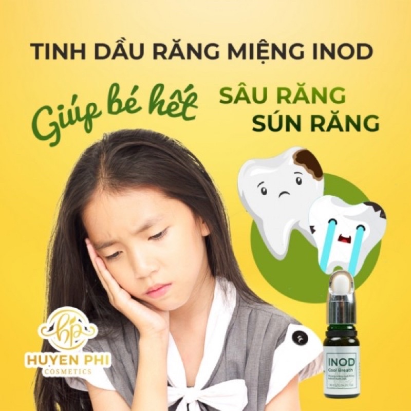 Inod Hôi Miệng Huyền Phi Cool Breath Chính Hãng - Serum Hôi Miệng Sạch mảng bám răng, vôi răng, sâu răng