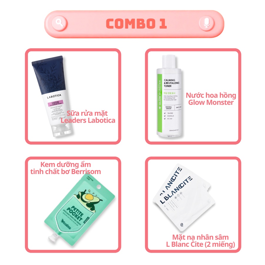 [ CSHOP BOX ] Combo Dành Cho Da Dầu, Dưỡng Ẩm, Se Khít Lỗ Chân Lông_Mỹ Phẩm Hàn Quốc Chính Hãng