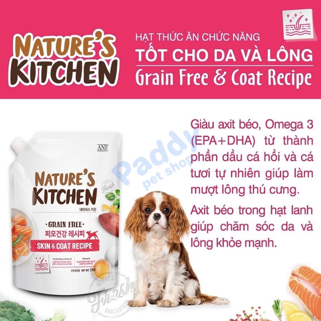  [2kg] Hạt ANF Nature’s Kitchen Chăm Sóc Sức Khỏe Cho Chó Mọi Lứa Tuổi