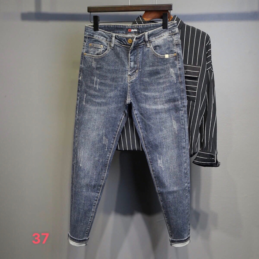 Quần Jean Nam Mẫu Mới ❤️FREESHIP❤️ Quần Bò Nam Phối Rách Thời Trang Chuẩn Hàng Shop Tô Tồ Shop - QJNTT8