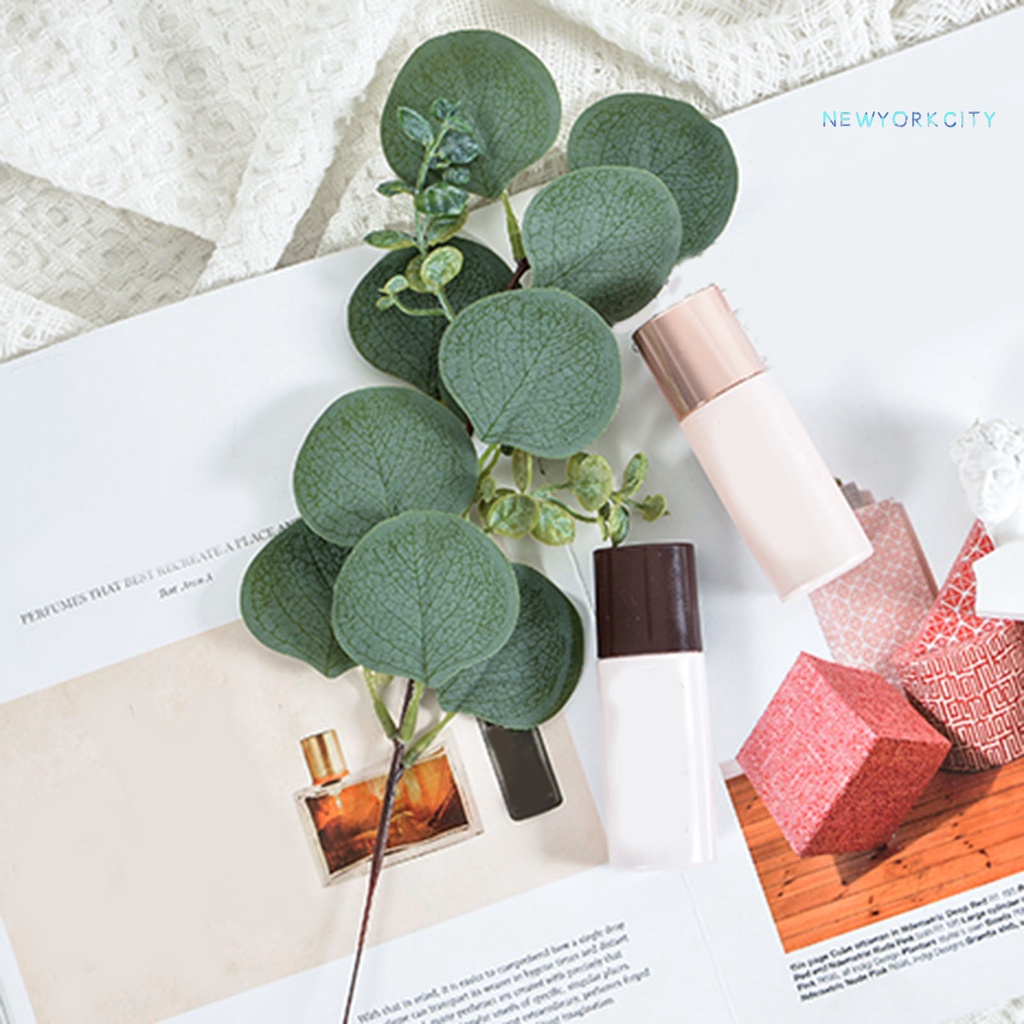 1 Bó Lá Khuynh Diệp Nhân Tạo Nhiều Màu Trang Trí Tiệc Cưới