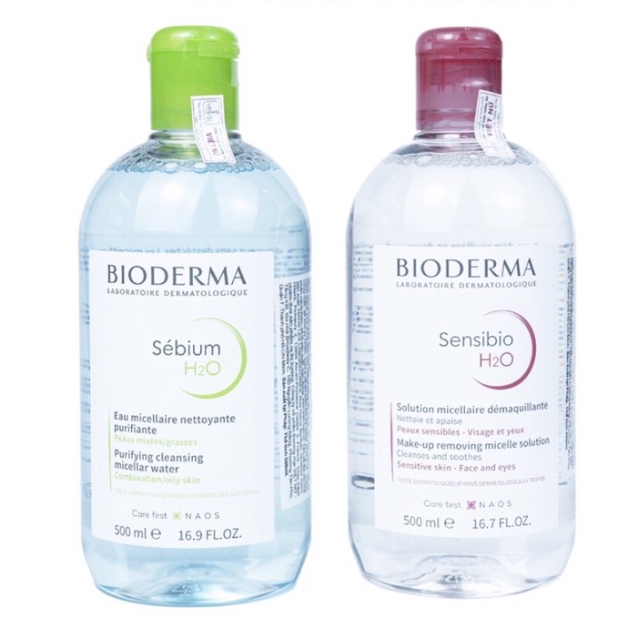 Nước tẩy trang Bioderma Sensibio H2O/ Sebium H2O