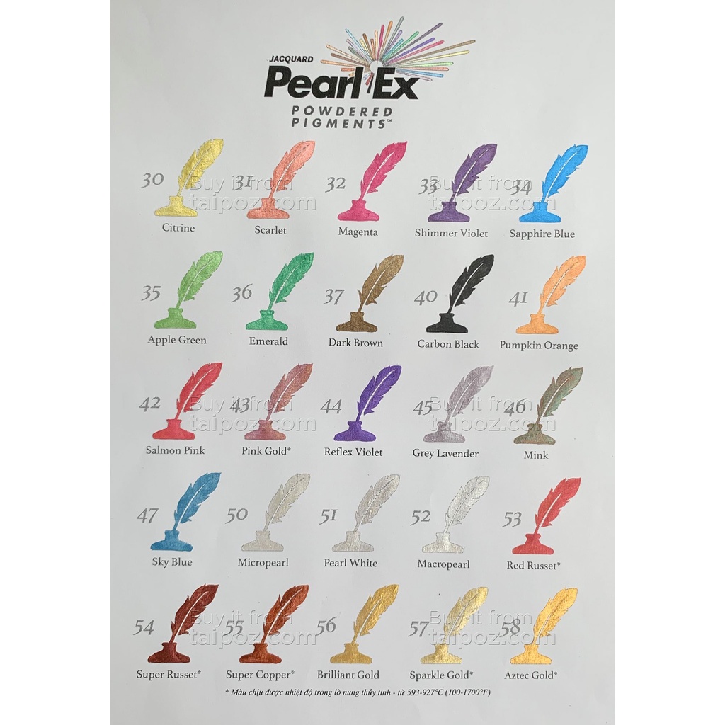 - BỘT MÀU NHŨ JACQUARD PEARL EX