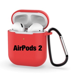 Bao Silicon Bảo Vệ Airpods 2 Bản Sạc Không dây Có Móc