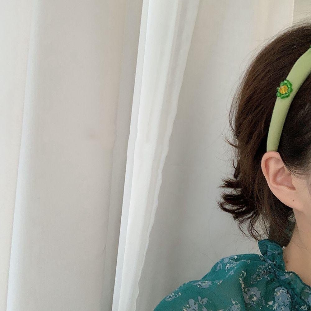 Băng Đô Hoa 15H Màu Trơn Phong Cách Bohemia Thời Trang Cho Nữ