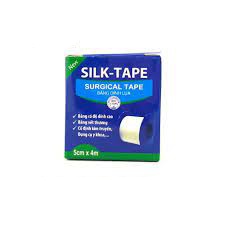 Hộp 6 cuộn băng dính lụa SILK TAPE 5cm*4m, Độ dính cao, băng vết thương