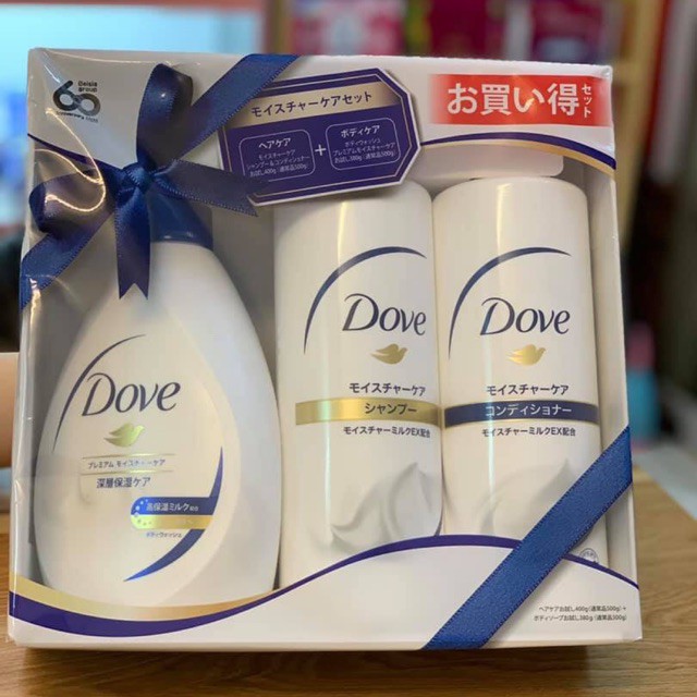 Bộ gội xả Dove set 3 nhật bản