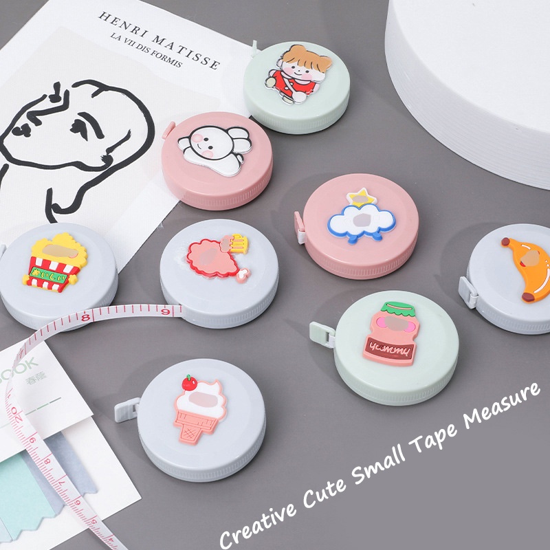 Thước Dây Cuộn Hình Trái Tim Hoạt Hình Nhỏ Dễ Thương Kích Thước Nhỏ 150Cm 1.5M