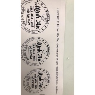 tem dán sản phẩm (decal dán)