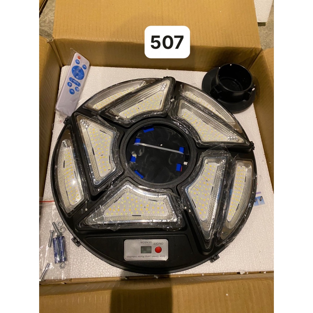 Đèn Led năng lượng mặt trời sân vườn UFO,Đèn năng lượng mặt trời 5000W,siêu sáng chống nước IP67