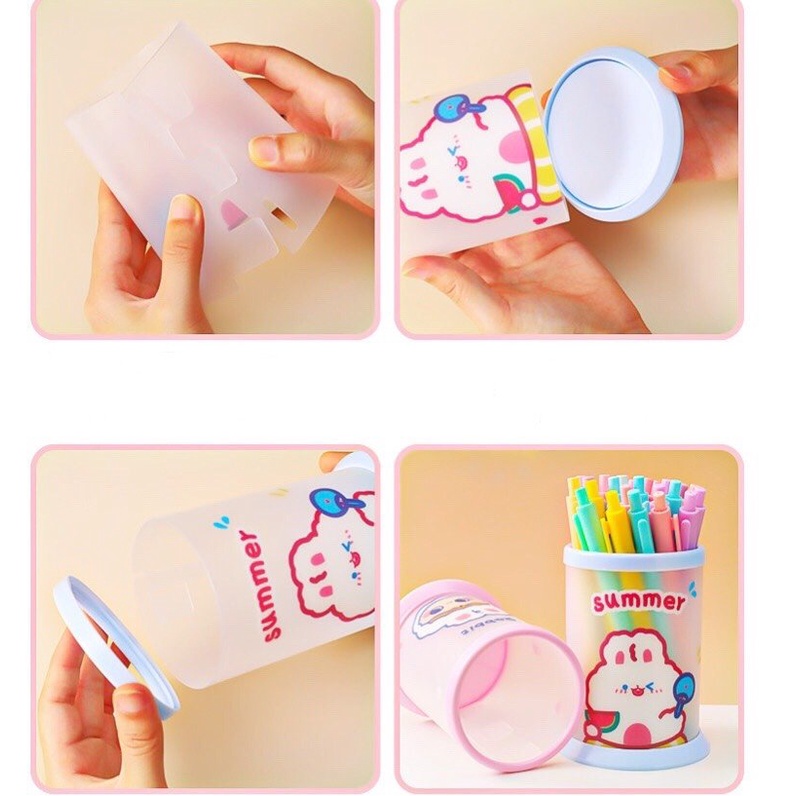 Lọ để bút thước mỹ phẩm xinh xỉu 1 NGĂN lớn đa năng hình cute Hàn Quốc giá rẻ sỉ lẻ