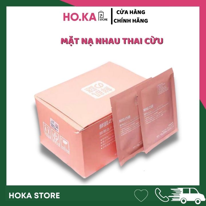 Mặt nạ nhau thai cừu Hoka Store mặt nạ dưỡng trắng da, chống lão hoá, cấp ẩm chính hãng