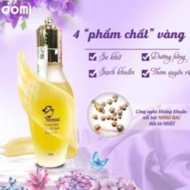 Dung dịch vệ sinh phụ nữ Evamost Chính Hãng 120ML Khô Thoáng Sạch Sẻ Vùng Kín