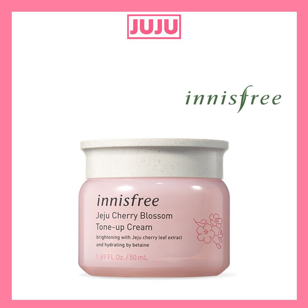 [Hàng mới về] Kem nâng tông da chiết xuất hoa anh đào Jeju Innisfree 50ml cao cấp