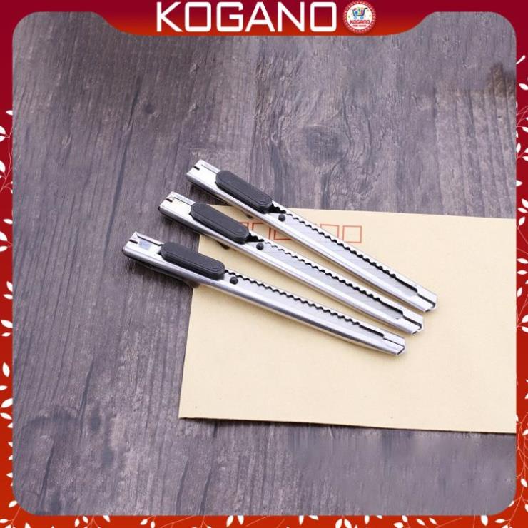 Dao rọc giấy KOGANO dao cắt giấy vỏ thép không rỉ siêu bền SK-001352