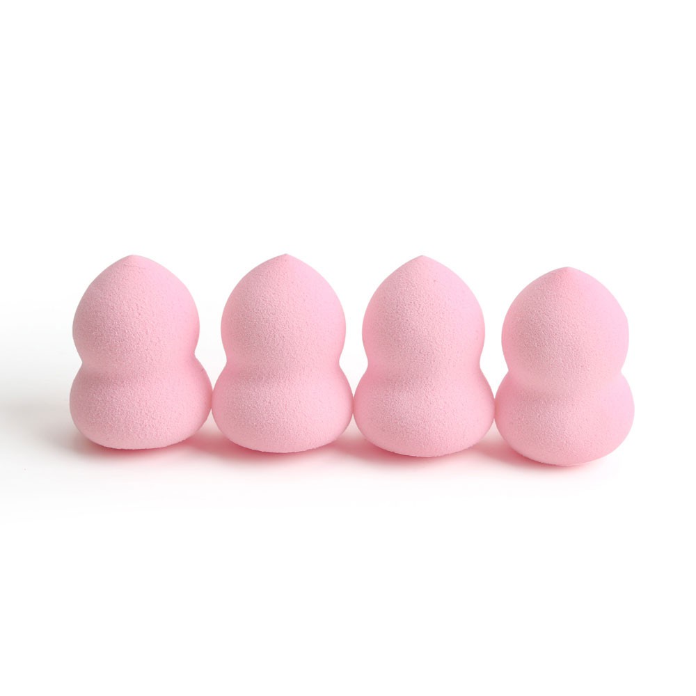 Bộ 4 miếng mút trang điểm MAGEFY có hộp với 3 màu có sẵn hình giọt nước/bầu/cắt vát (màu ngẫu nhiên)