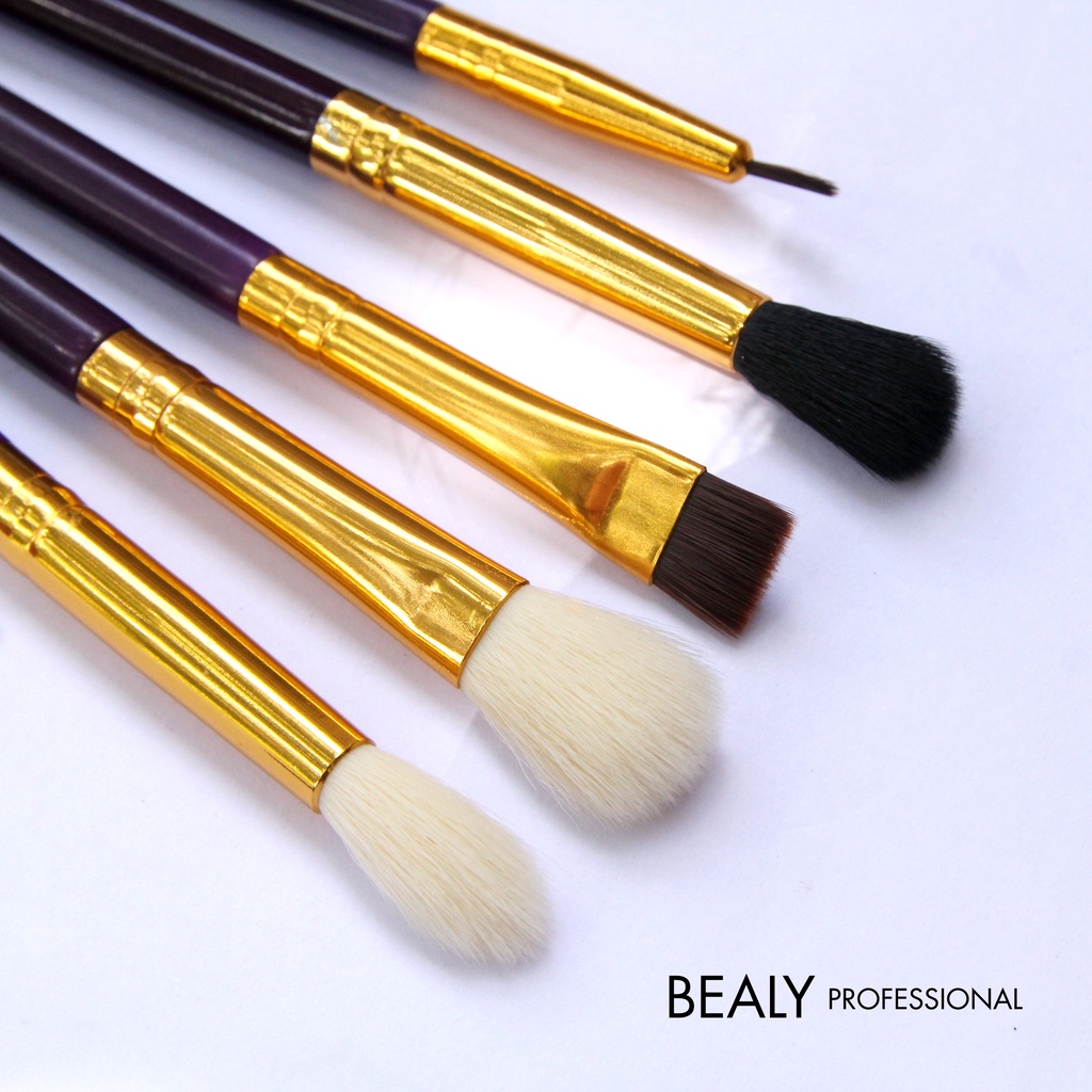 SET CỌ TRANG ĐIỂM MẮT CÁN TÍM CỔ VÀNG 6C