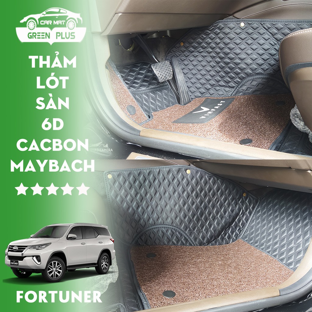 Thảm lót sàn 5D,6D Cacbon Maybach Toyota Fortuner