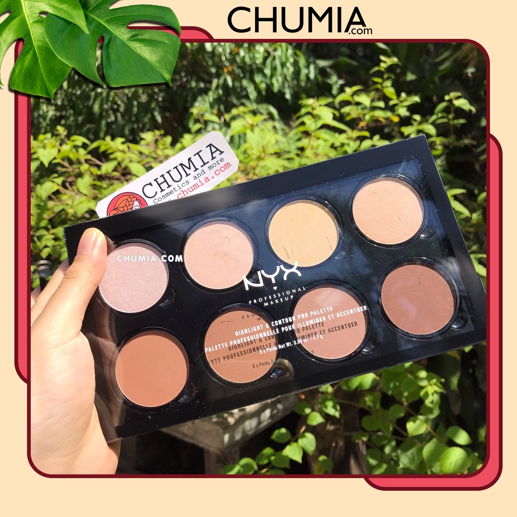 Tạo khối phấn NYX Professional Makeup Highlight &amp; Contour Pro Palette trang điểm chuyên nghiệp - chumia