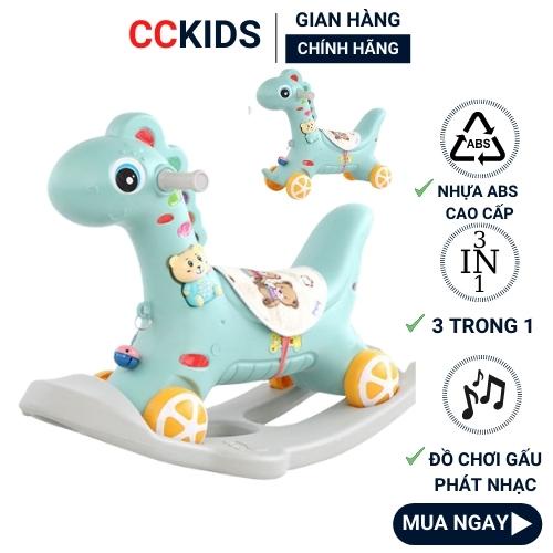 Ngựa bập bênh 2 in 1 vừa bập bênh vừa ủn chân cho bé