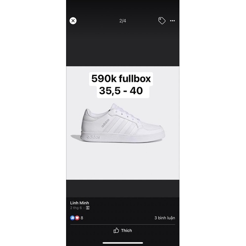Giày Adidas Breaknet chính hãng 23cm size 37