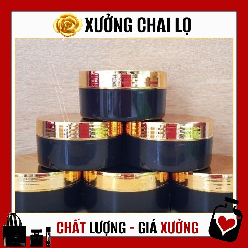 [TOP GIÁ RẺ] Hũ đựng kem body Đen 200g xi vàng chiết mỹ phẩm , phụ kiện du lịch