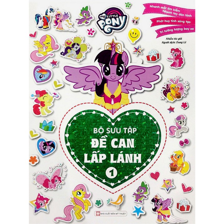 Sách - Combo My Little Pony - Bộ Sưu Tập Đề Can Lấp Lánh - Quyển 1 + 2 (Bộ 2 Cuốn)