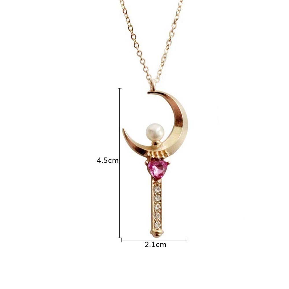 Vòng cổ hợp kim mặt hình gậy phép thuật hoạt hình Nhật Bản thời trang cho nữ